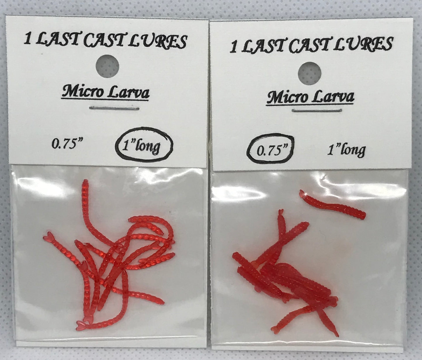 Micro Larva Insect Red Soft Plastic Baits