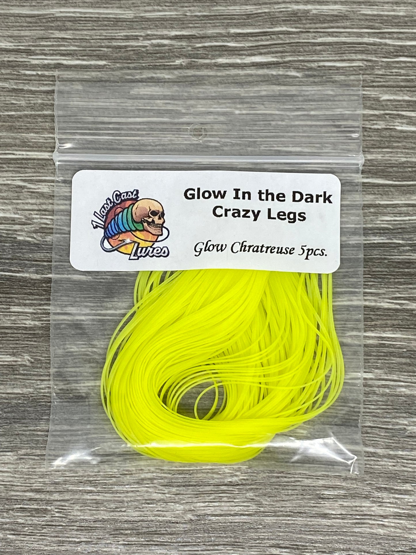 Glow Charteruse Silicone Crazy Legs