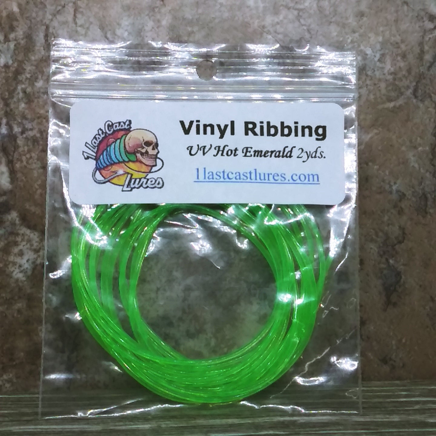 UV Hot Emerald  Large Vinyl Ribbing