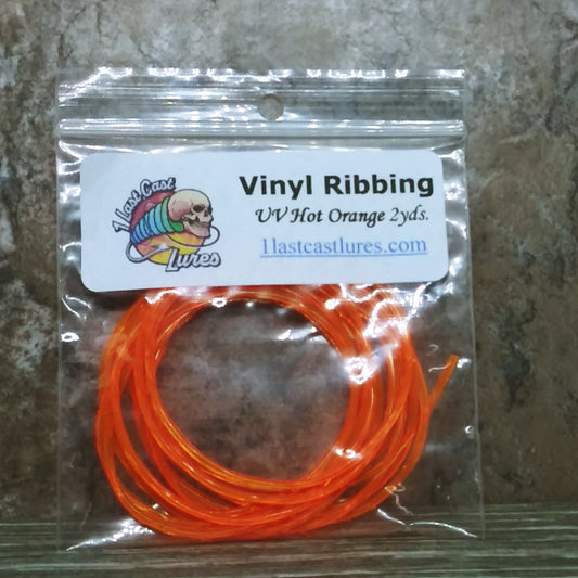UV Hot Orange Large Vinyl Ribbing