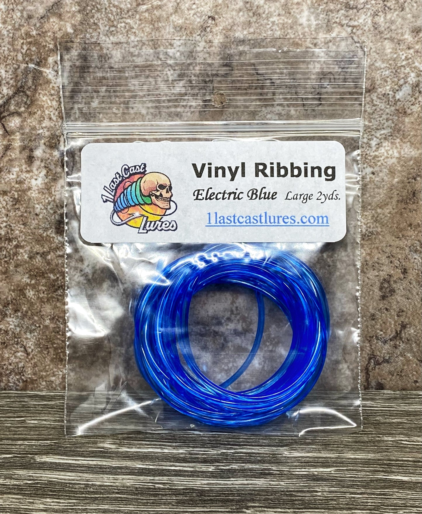 Electric Blue Large Vinyl Ribbing
