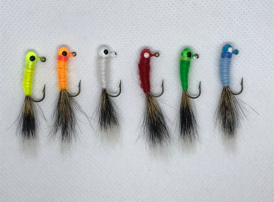 1/32oz Solid Color Squirrel Tail Jigs