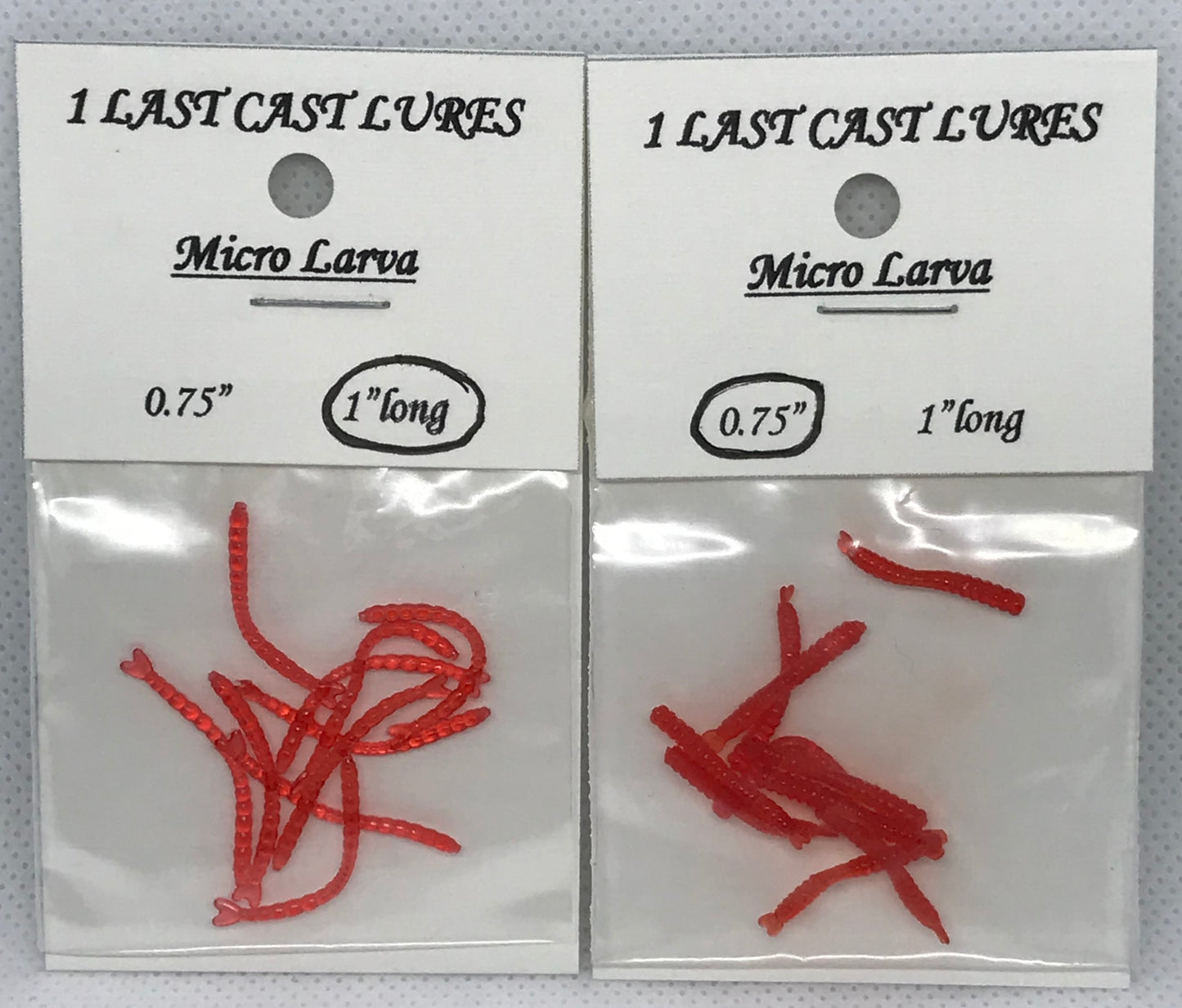 Micro Larva Insect Red Soft Plastic Baits – 1lastcastlures