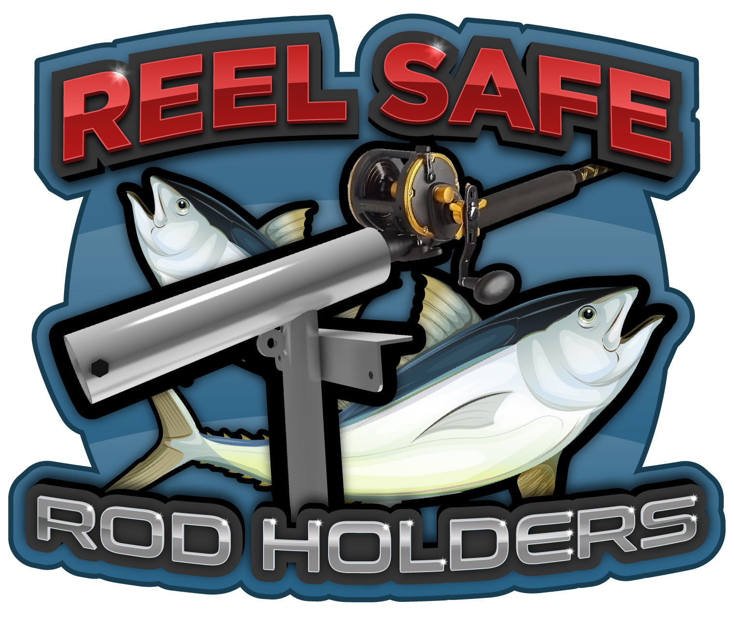 charter fishing rod and reel REEL SAFE CHARTER HEAD BOAT Rod Holders